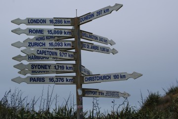 Signboard at Greymouth