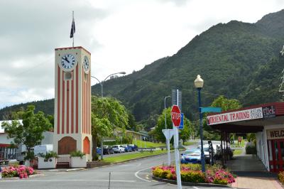 The clock tower in Te Aroha